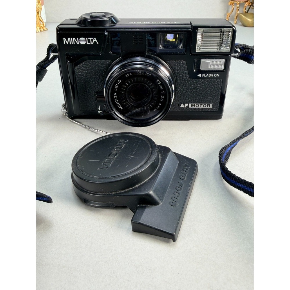Minolta Hi-Matic AF2-M 35mm Film Camera 38mm f2.8 Lens Vintage Japan AF-M Black